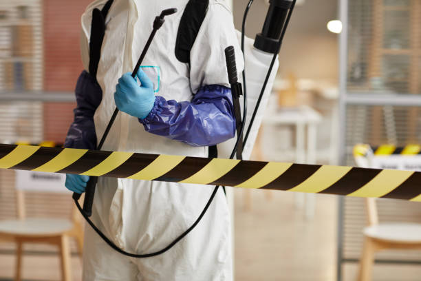 Professional Biohazard Cleanup technician working in Henderson, CO